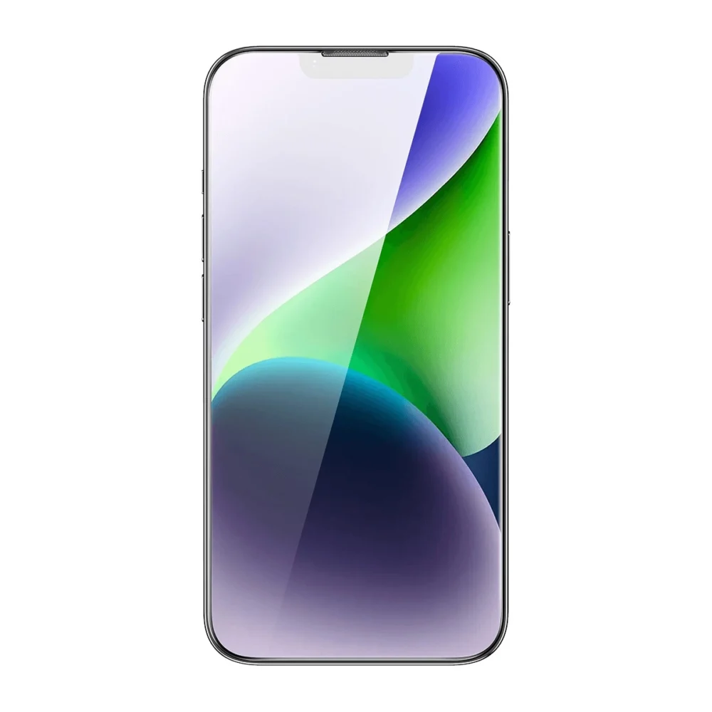 Baseus Full Screen Tempered Glass for iPhone 14 Plus / 13 Pro Max with Speaker Cover 0.4mm + Mounting Kiteng