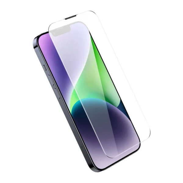 Baseus Full Screen Tempered Glass for iPhone 14 Plus / 13 Pro Max with Speaker Cover 0.4mm + Mounting Kiteng