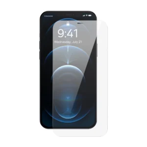 Baseus Full Screen Tempered Glass for iPhone 12 Pro Max with Speaker Cover 0.4mm + Mounting Kiteng