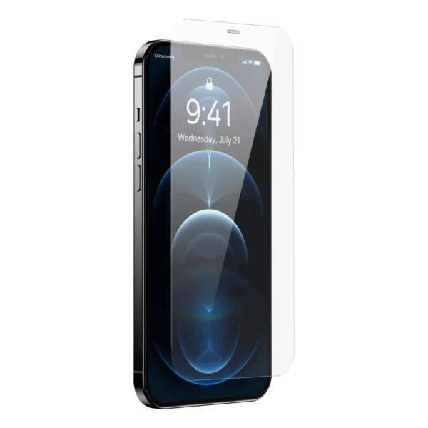 Baseus Full Screen Tempered Glass for iPhone 12 Pro Max with Speaker Cover 0.4mm + Mounting Kiteng