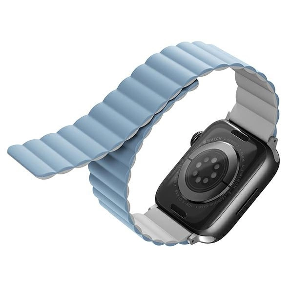 Uniq Revix strap for Apple Watch 1/2/3/4/5/6/7/8/SE/SE2/Ultra 42/44/45/49mm - white and blueeng