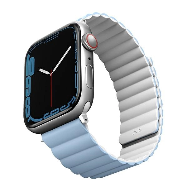 Uniq Revix strap for Apple Watch 1/2/3/4/5/6/7/8/SE/SE2/Ultra 42/44/45/49mm - white and blueeng