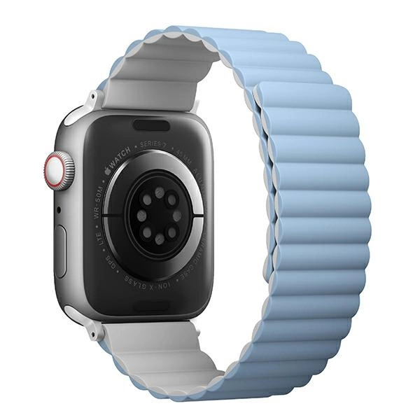 Uniq Revix strap for Apple Watch 1/2/3/4/5/6/7/8/SE/SE2/Ultra 42/44/45/49mm - white and blueeng