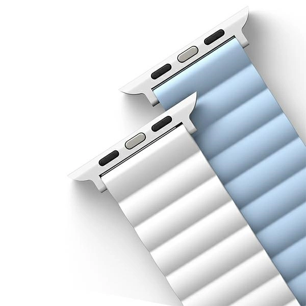 Uniq Revix strap for Apple Watch 1/2/3/4/5/6/7/8/SE/SE2/Ultra 42/44/45/49mm - white and blueeng