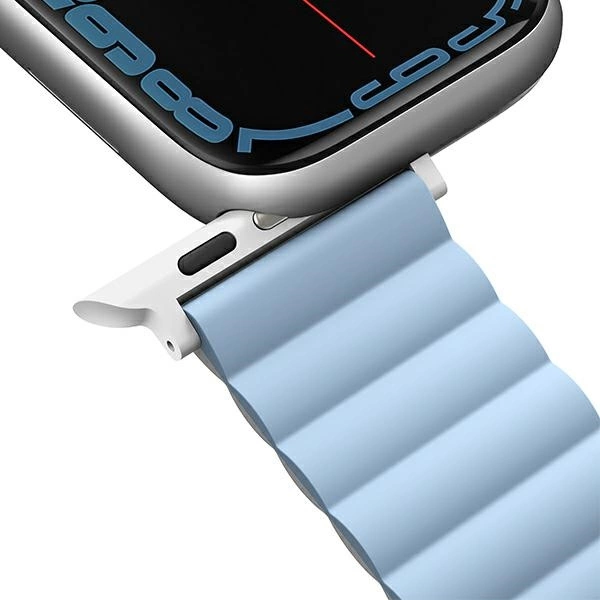 Uniq Revix strap for Apple Watch 1/2/3/4/5/6/7/8/SE/SE2/Ultra 42/44/45/49mm - white and blueeng