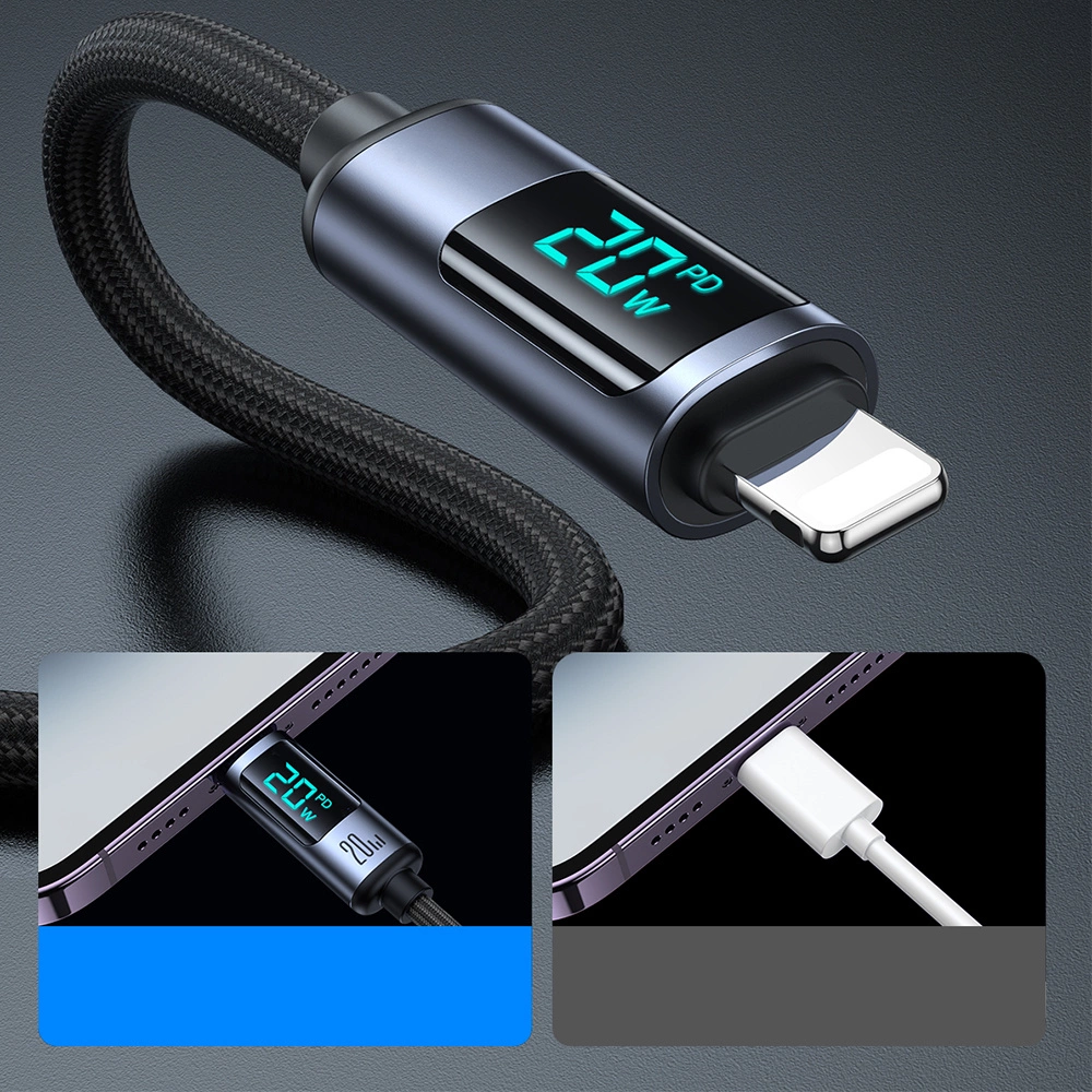 Joyroom Prism Series A16 Lightning / USB-C PD 20W 1.2m cable - blackeng