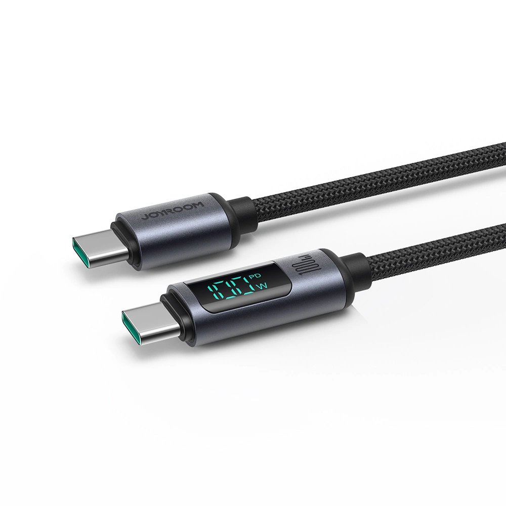 Joyroom Prism Series A16 USB-C / USB-C 100W 1.2m Cable with LED Display - Blackeng