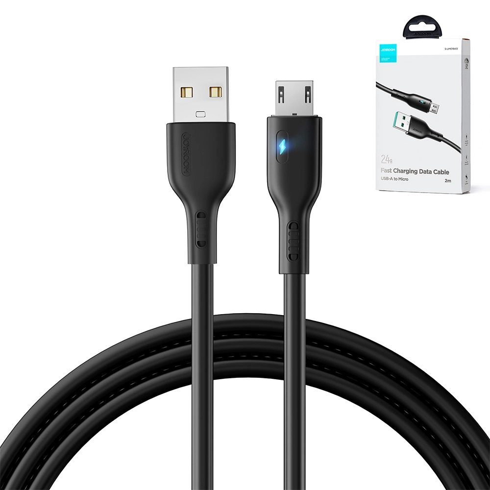 Joyroom Premium Series A13 USB-A / micro USB 2.4A cable 2m - blackeng