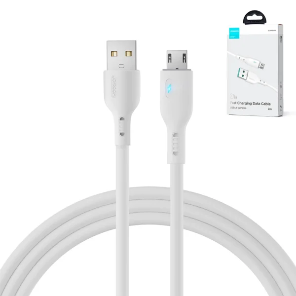 Joyroom Premium Series A13 USB-A / micro USB 2.4A 2m Cable - Whiteeng