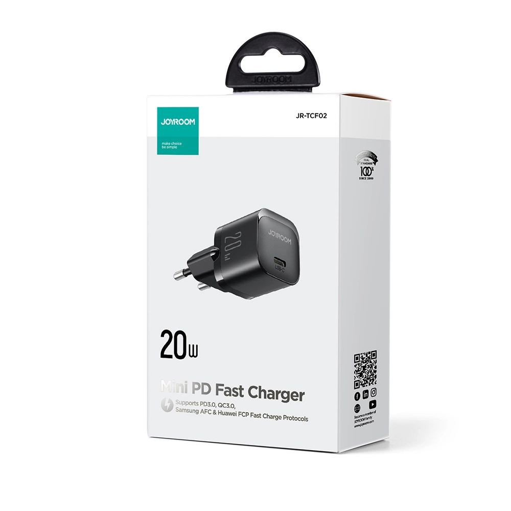 Mini charger USB C 20W PD Joyroom JR-TCF02 - blackeng