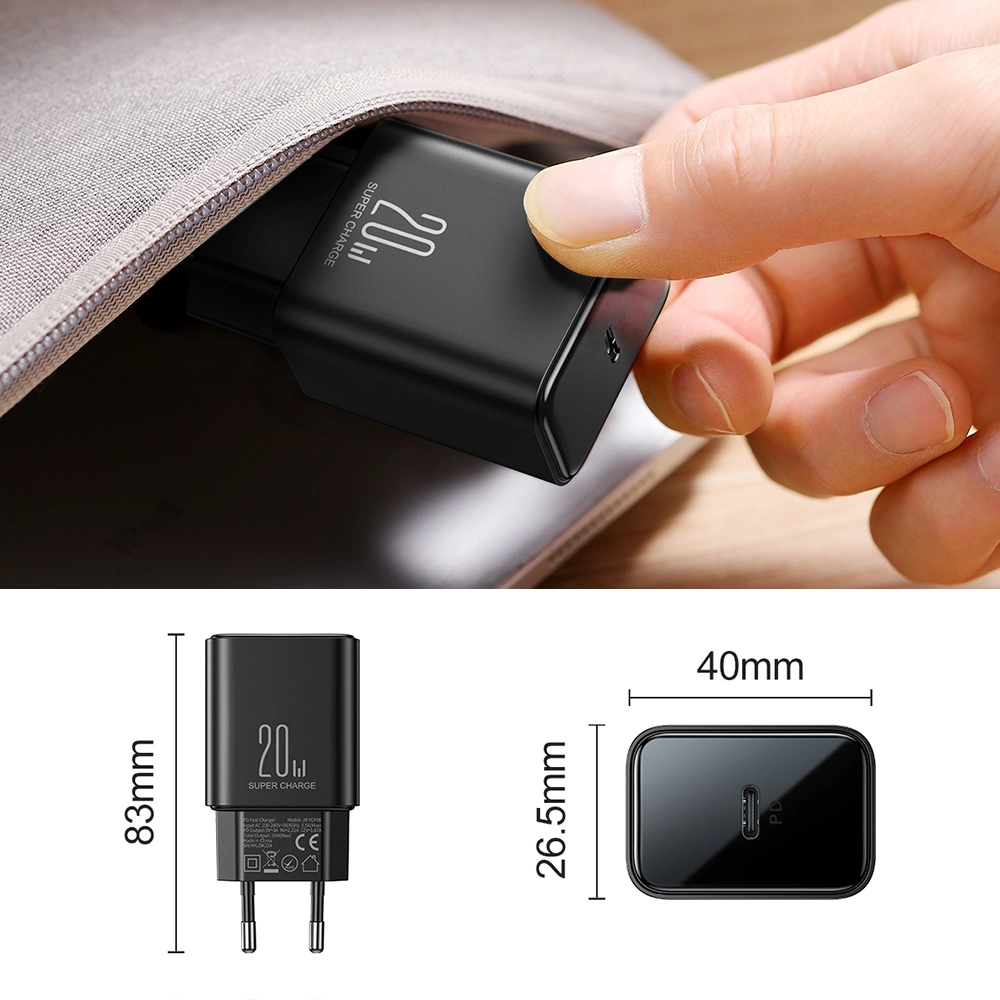 USB C 20W PD Joyroom JR-TCF06 charger - blackeng