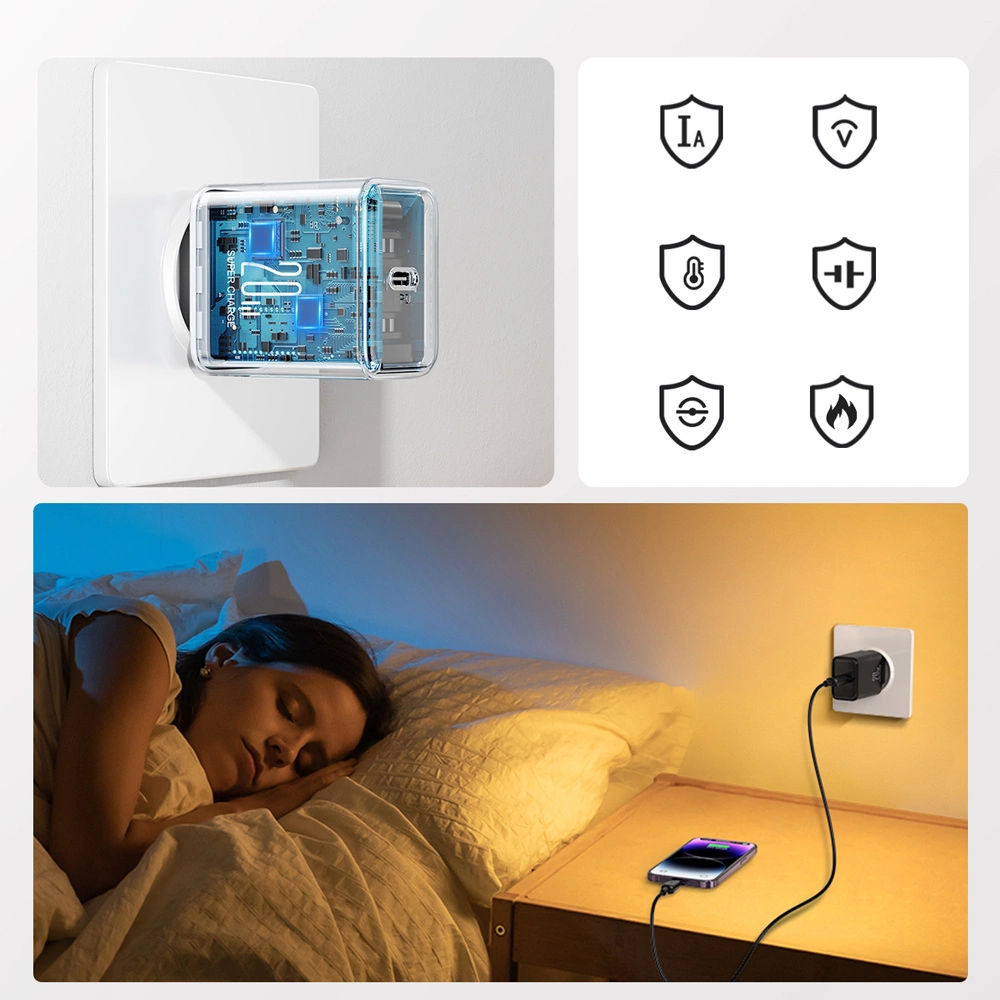 USB C 20W PD Joyroom JR-TCF06 charger - blackeng