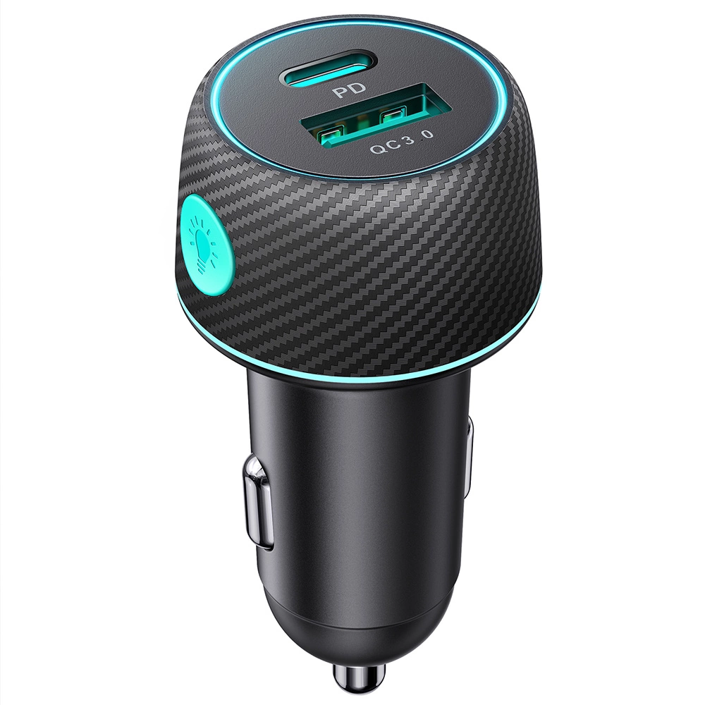 60W USB-C USB-A car charger Joyroom JR-CCN01 - blackeng
