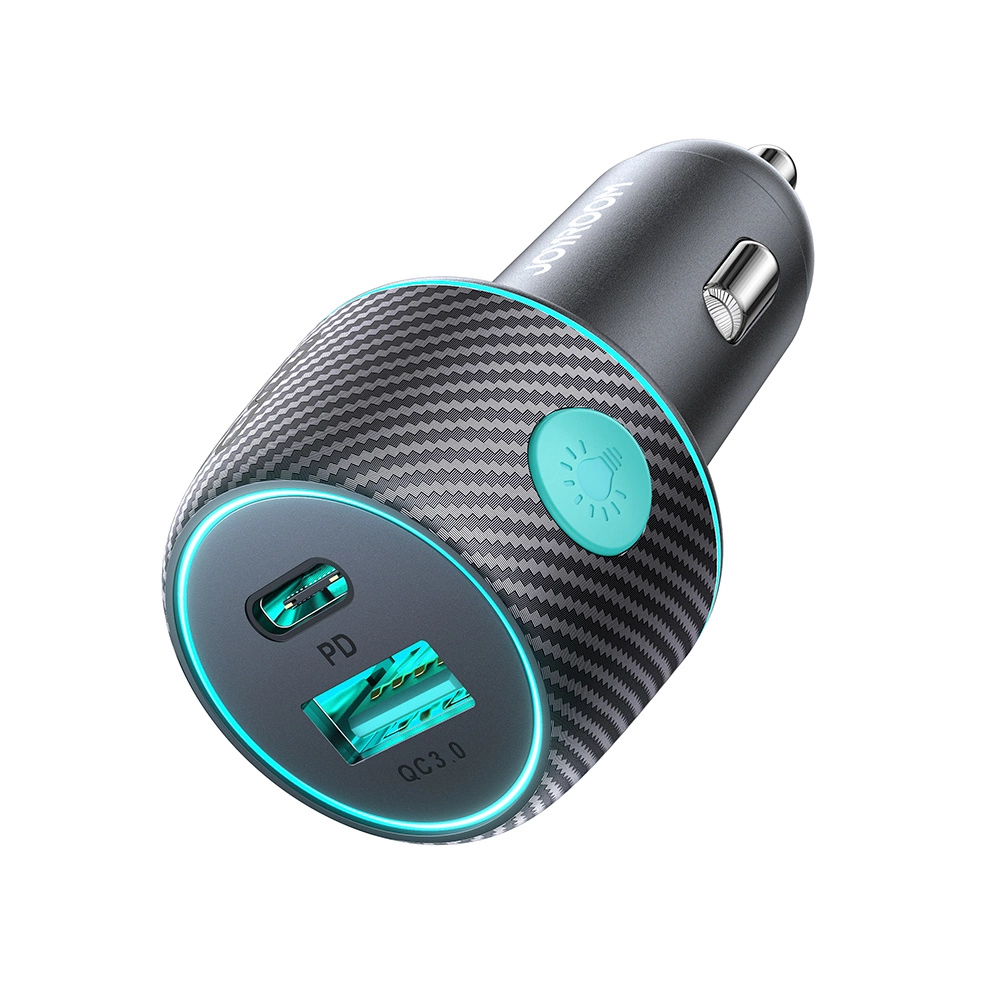60W USB-C USB-A car charger Joyroom JR-CCN01 - blackeng