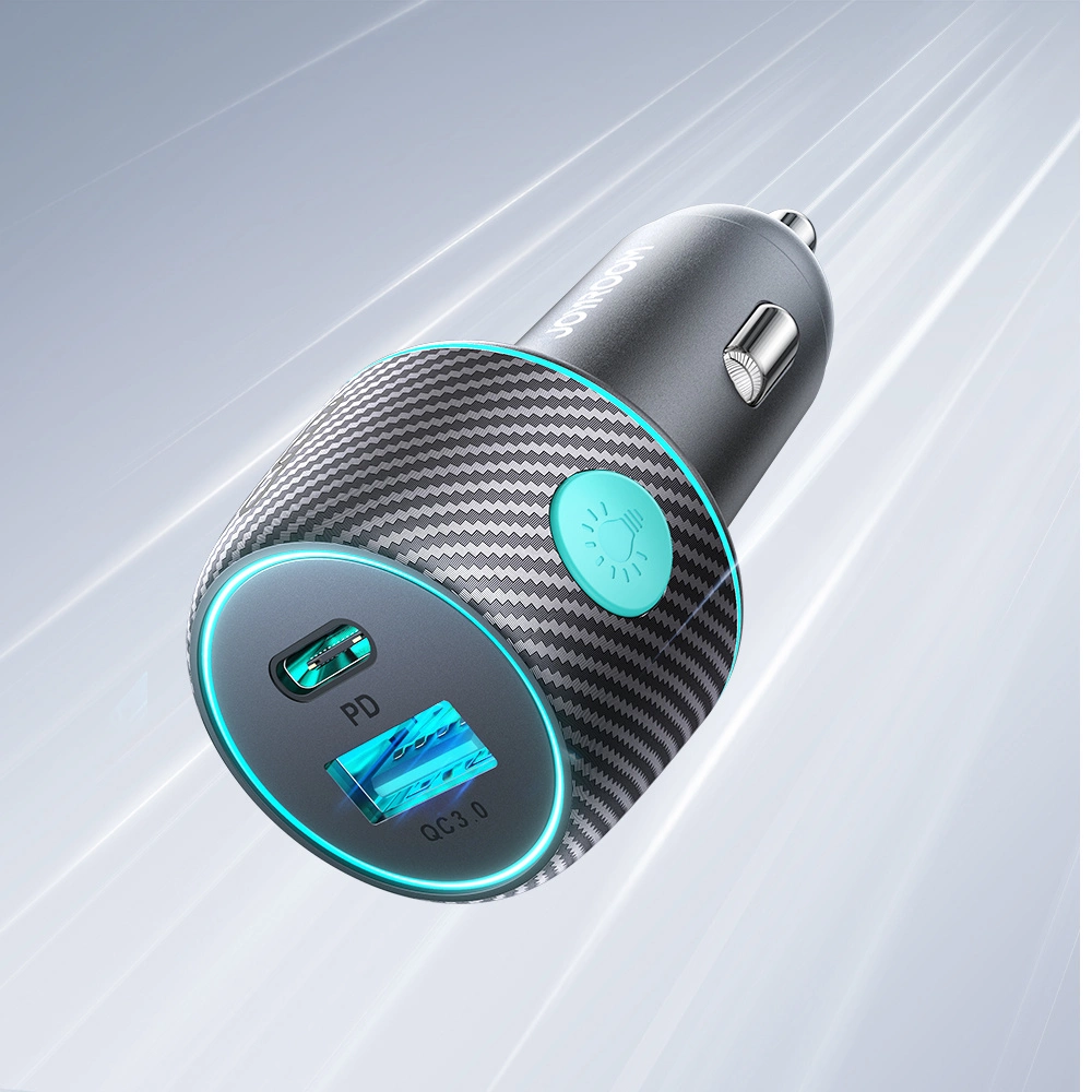 60W USB-C USB-A car charger Joyroom JR-CCN01 - blackeng