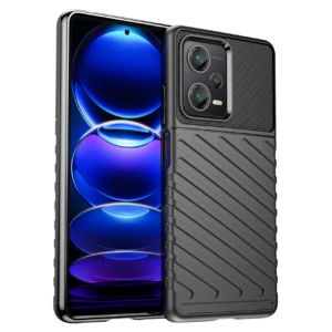 Thunder Case case for Xiaomi Redmi Note 12 Pro+ silicone armor case blackeng