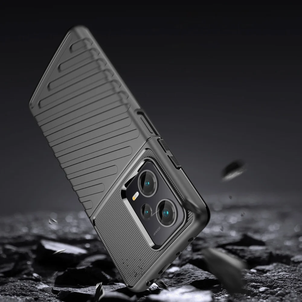 Thunder Case case for Xiaomi Redmi Note 12 Pro+ silicone armor case blackeng