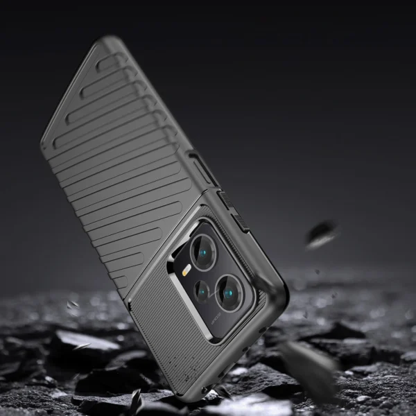 Thunder Case case for Xiaomi Redmi Note 12 Pro+ silicone armor case blackeng