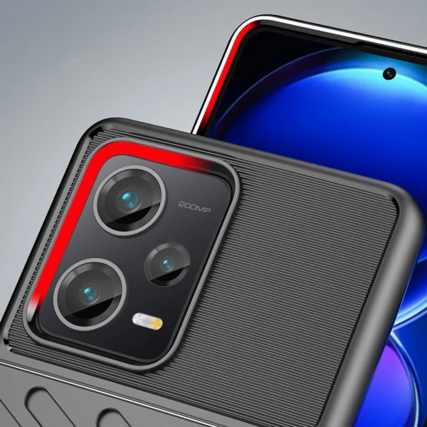 Thunder Case case for Xiaomi Redmi Note 12 Pro+ silicone armor case blackeng