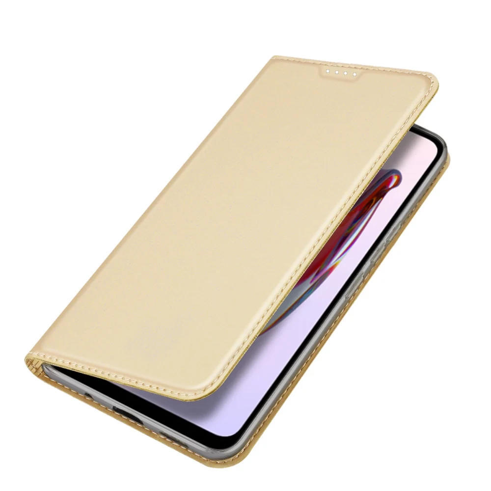 Dux Ducis Skin Pro Case For Xiaomi Redmi 11A / Poco C55 / Redmi 12C Cover Flip Card Wallet Stand Goldeng
