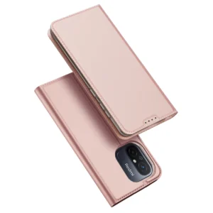 Dux Ducis Skin Pro Case For Xiaomi Redmi 11A / Poco C55 / Redmi 12C Cover Flip Card Wallet Stand Pinkeng