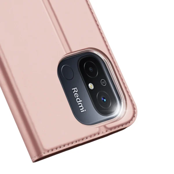 Dux Ducis Skin Pro Case For Xiaomi Redmi 11A / Poco C55 / Redmi 12C Cover Flip Card Wallet Stand Pinkeng