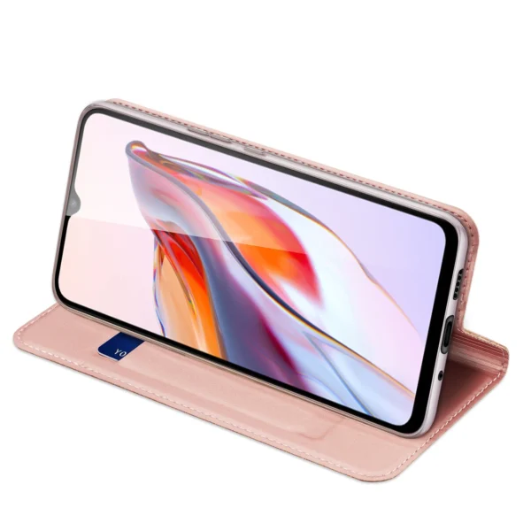 Dux Ducis Skin Pro Case For Xiaomi Redmi 11A / Poco C55 / Redmi 12C Cover Flip Card Wallet Stand Pinkeng