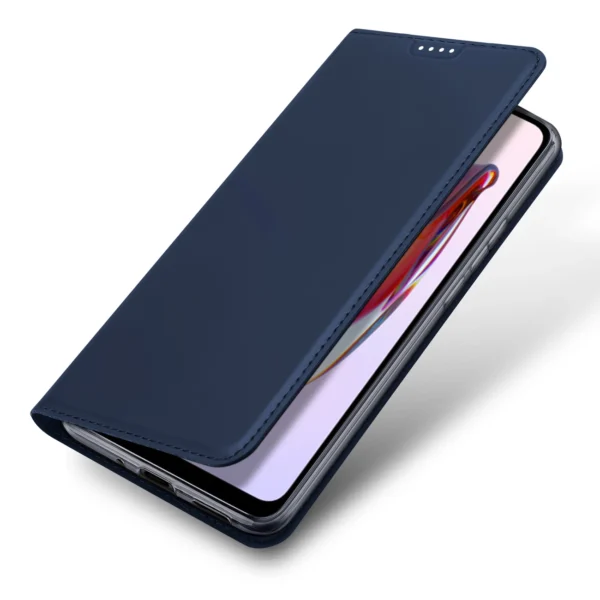 Dux Ducis Skin Pro Case For Xiaomi Redmi 11A / Poco C55 / Redmi 12C Cover Flip Card Wallet Stand Blueeng