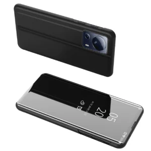 Clear View Case cover for Xiaomi 13 Lite cover with a flap blackeng