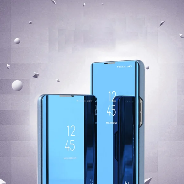Clear View Case cover for Samsung Galaxy A24 4G cover with a flap pinkeng