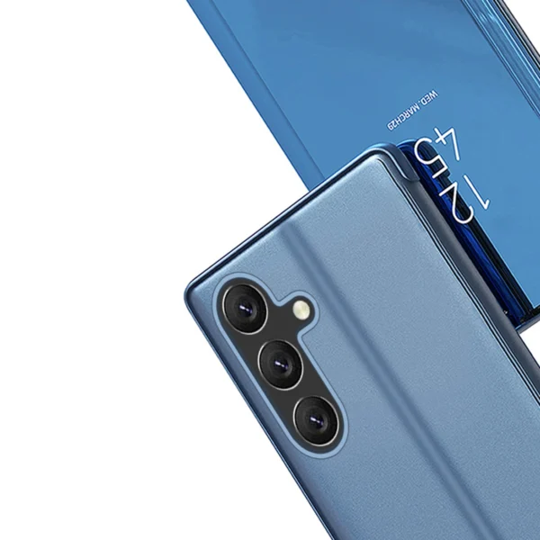 Clear View Case cover for Samsung Galaxy A24 4G cover with a flap pinkeng