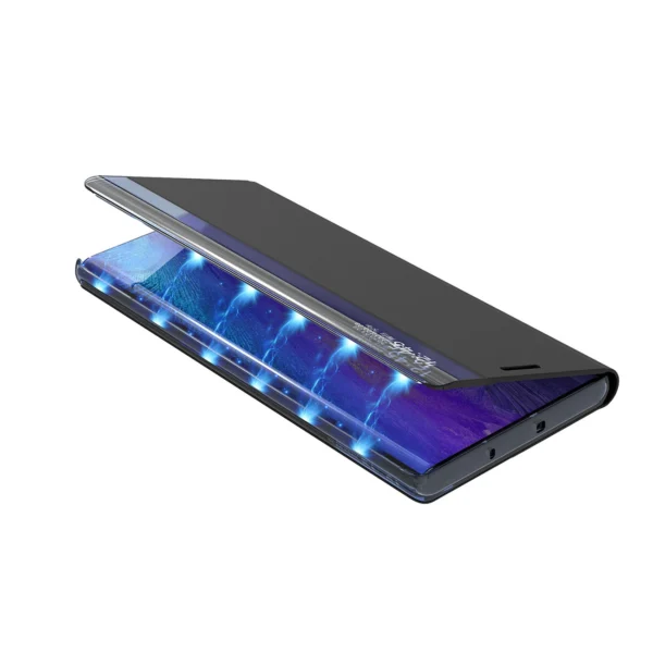 New Sleep Case for Samsung Galaxy A24 4G cover with flip stand blueeng