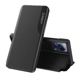 Eco Leather View Case case for Xiaomi 13 Lite with a flip stand blackeng