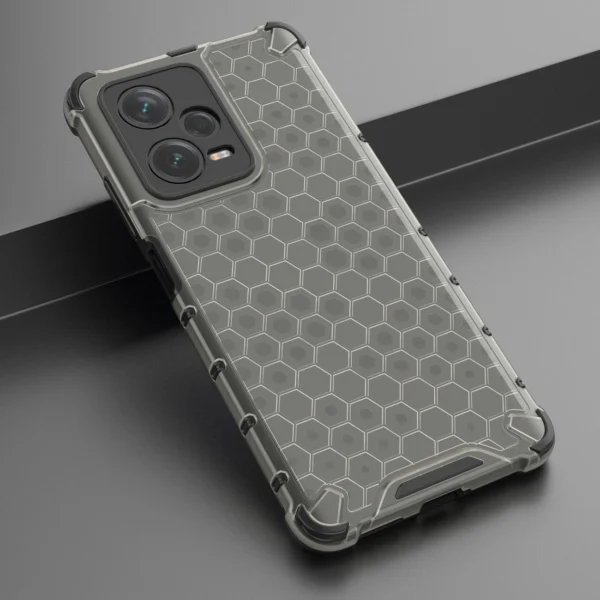 Honeycomb case for Xiaomi Redmi Note 12 Pro+ armored hybrid cover blackeng