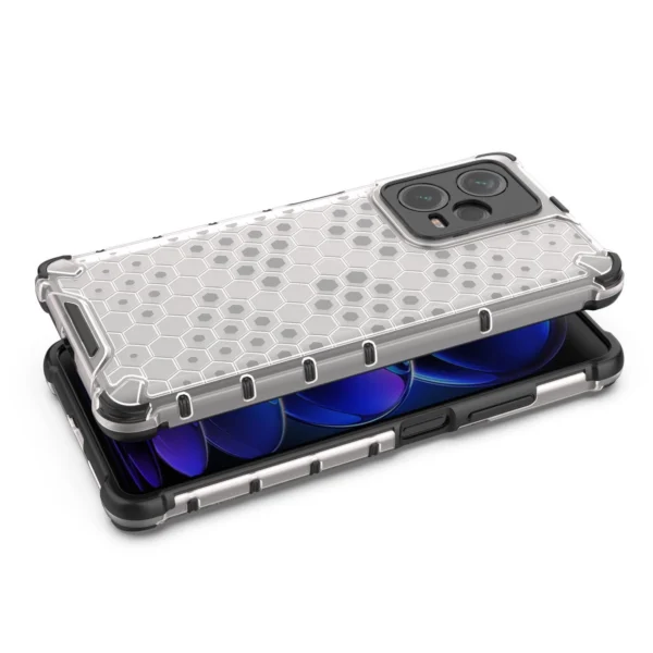Honeycomb case for Xiaomi Redmi Note 12 Pro+ armored hybrid cover blackeng