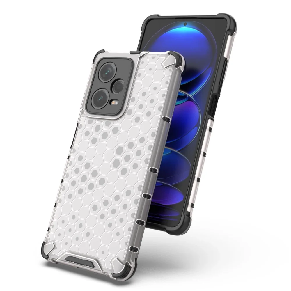 Honeycomb case for Xiaomi Redmi Note 12 Pro+ armored hybrid cover blackeng