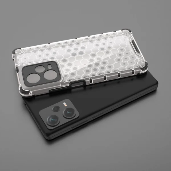 Honeycomb case for Xiaomi Redmi Note 12 Pro+ armored hybrid cover blackeng