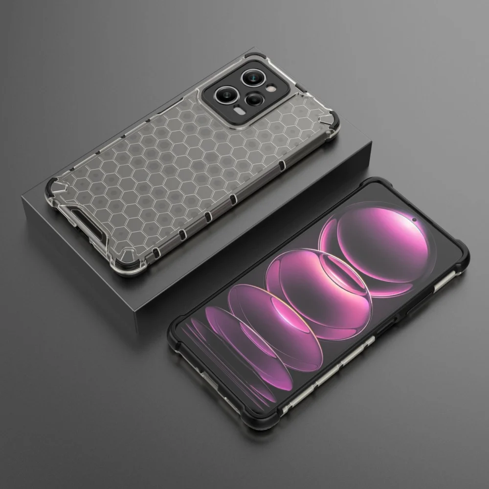 Honeycomb case for Xiaomi Redmi Note 12 Pro / Poco X5 Pro 5G armored hybrid cover blackeng