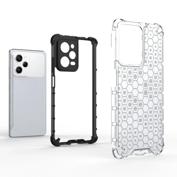 Honeycomb case for Xiaomi Redmi Note 12 Pro / Poco X5 Pro 5G armored hybrid cover blackeng