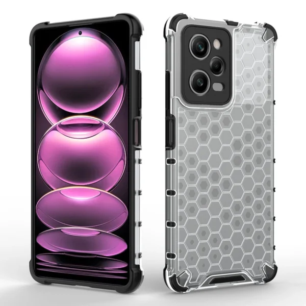 Honeycomb case for Xiaomi Redmi Note 12 Pro / Poco X5 Pro 5G armored hybrid cover blackeng