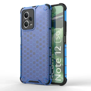 Honeycomb case for Xiaomi Redmi Note 12 5G / Poco X5 5G armored hybrid case blueeng