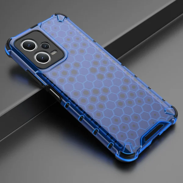Honeycomb case for Xiaomi Redmi Note 12 5G / Poco X5 5G armored hybrid case blueeng