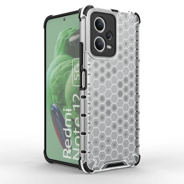 Honeycomb case for Xiaomi Redmi Note 12 5G / Poco X5 5G armored hybrid cover blackeng