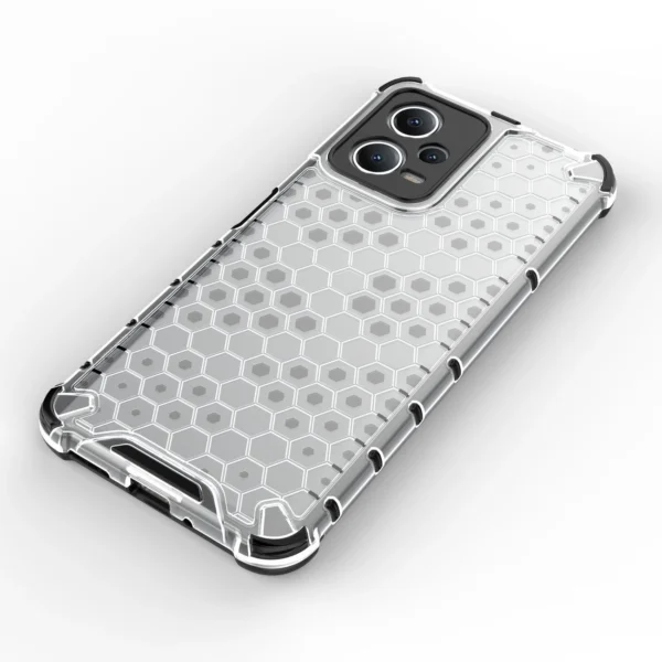 Honeycomb case for Xiaomi Redmi Note 12 5G / Poco X5 5G armored hybrid cover blackeng