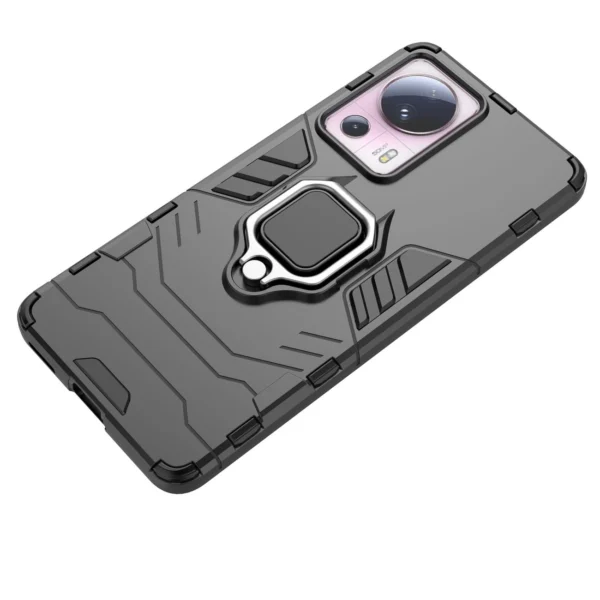 Ring Armor case for Xiaomi 13 Lite armored cover magnetic holder ring blackeng
