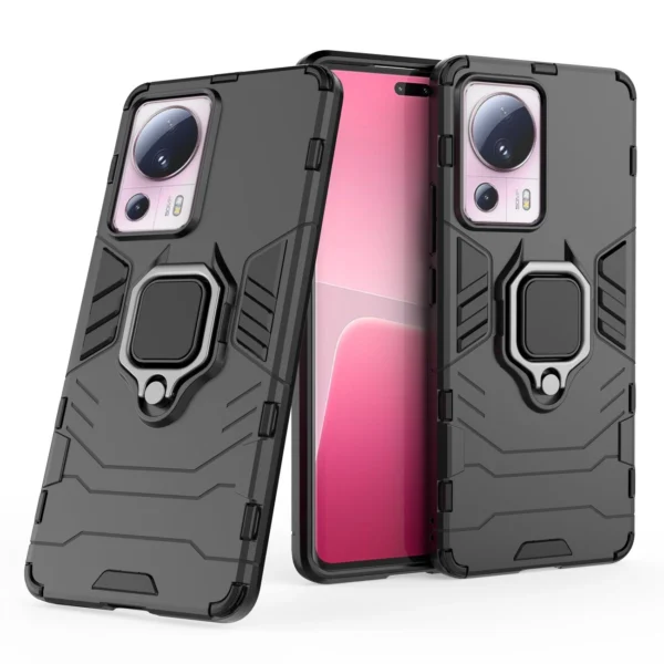 Ring Armor case for Xiaomi 13 Lite armored cover magnetic holder ring blackeng