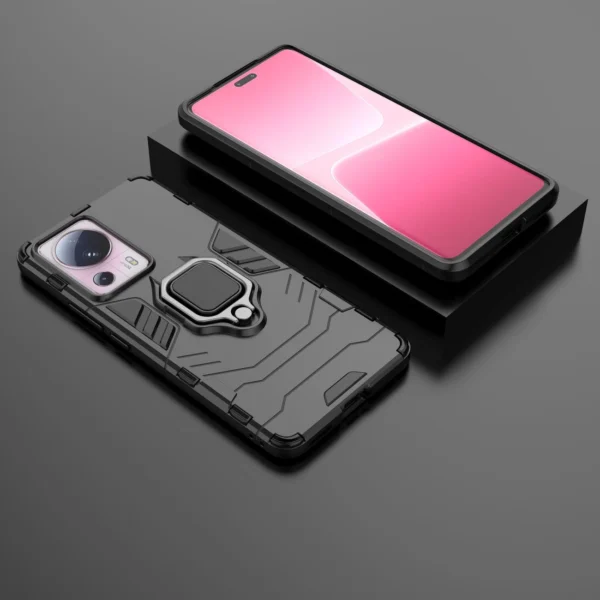 Ring Armor case for Xiaomi 13 Lite armored cover magnetic holder ring blackeng