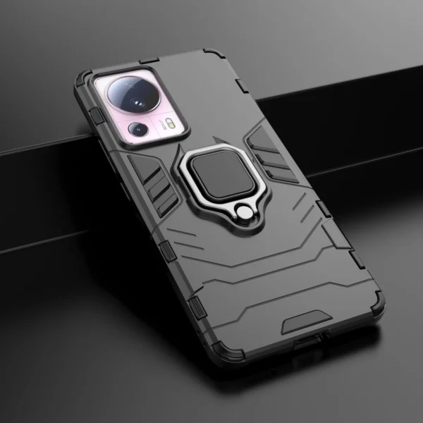 Ring Armor case for Xiaomi 13 Lite armored cover magnetic holder ring blackeng