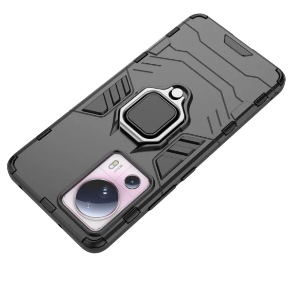 Ring Armor case for Xiaomi 13 Lite armored cover magnetic holder ring blackeng