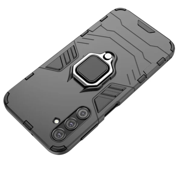 Ring Armor case for Samsung Galaxy A24 4G armored cover magnetic holder ring blackeng